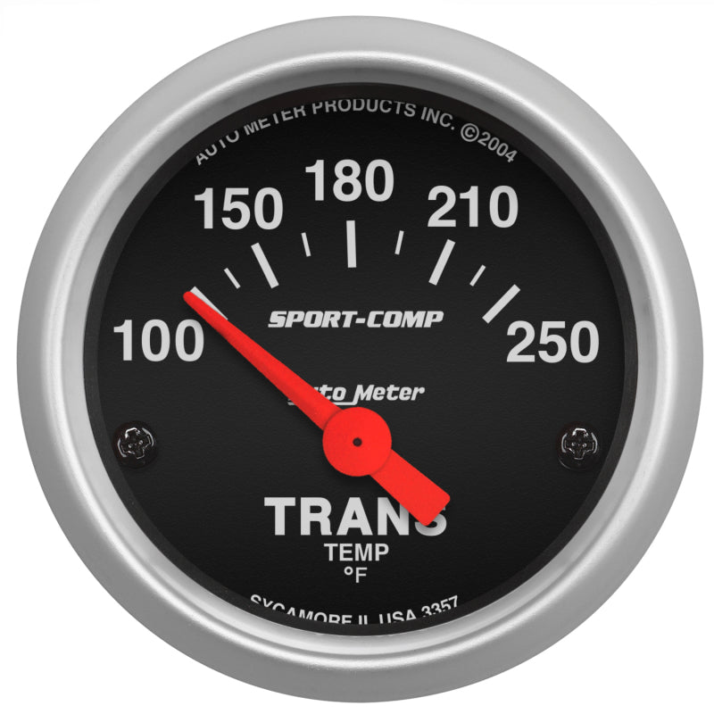 Autometer Sport Comp 100-250 F Trans Temp Gauge