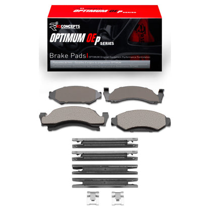 R1 Concepts R1 86-93 Ford E-150 Econoline Front Optimum OE Brake Pads & Hardware Kit