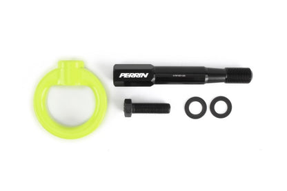 Perrin Performance PERRIN 15-17 Subaru WRX & STI / 13-17 Crosstrek / 12-16 Impreza Tow Hook Kit (Front) - Neon Yellow