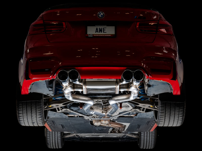 AWE Tuning BMW F8X M3/M4 SwitchPath Cat-Back Exhaust - Diamond Black Tips