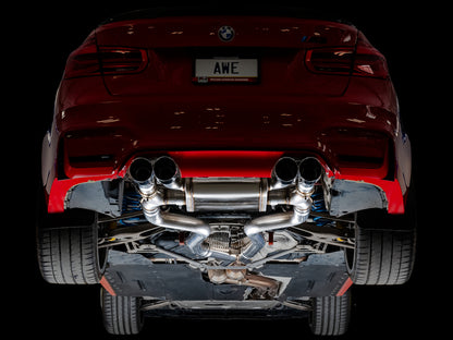 AWE Tuning BMW F8X M3/M4 SwitchPath Cat-Back Exhaust - Diamond Black Tips