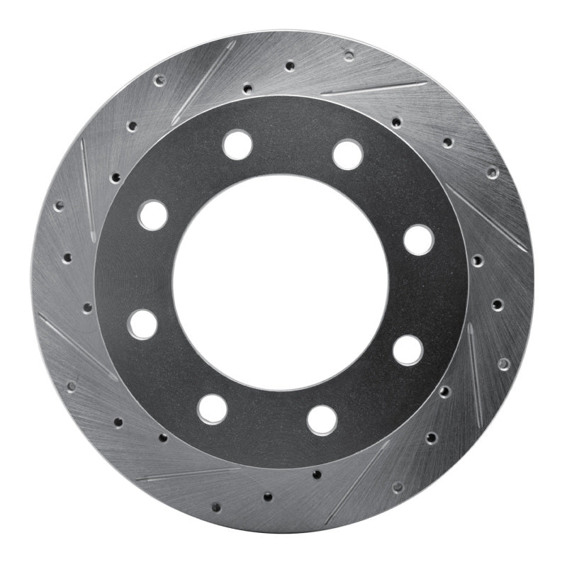 R1 Concepts R1 99-05 Ford F-250 2WD (Super Duty) Rear Left Drilled & Slotted Silver Brake Rotor