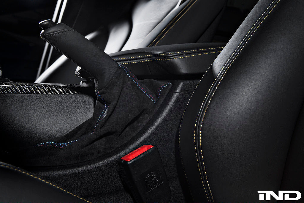 IND F8X M3 / M4 M Tri-Color Alcantara E-Brake Boot