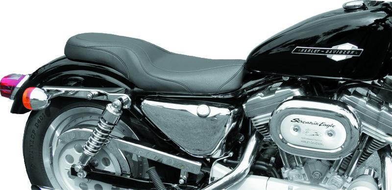 Mustang Motorcycle Mustang 82-03 Harley Sportster DayTripper 1PC Seat - Black