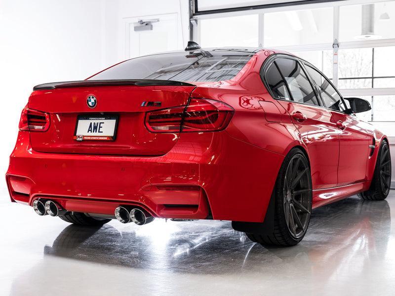 AWE Tuning BMW F8X M3/M4 SwitchPath Cat-Back Exhaust - Diamond Black Tips