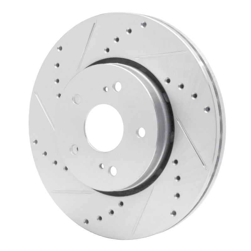 R1 Concepts R1 10-13 Suzuki Kizashi Front Left Drilled & Slotted Silver Brake Rotor