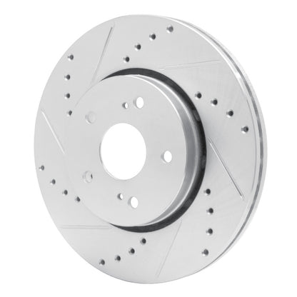 R1 Concepts R1 10-13 Suzuki Kizashi Front Left Drilled & Slotted Silver Brake Rotor