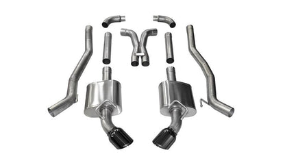 CORSA Performance Corsa 2011-2015 Chevrolet Camaro SS 6.2L V8 Manual Black Xtreme 3in Cat-Back