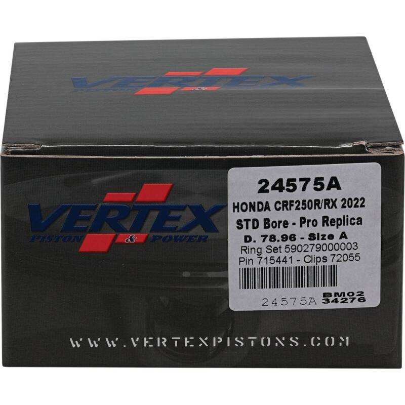 Vertex Pistons Vertex Piston 22-24 Honda CRF 250 R 250cc Forged Replica Piston Kit