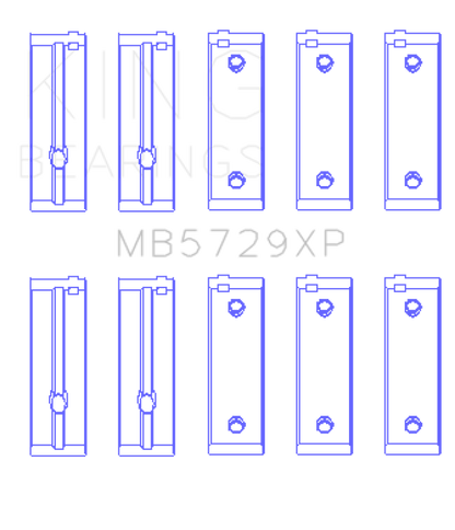 King Engine Bearings Peugeot TU3UP/TUD05 - (Size STD) Performance Main Bearing Set