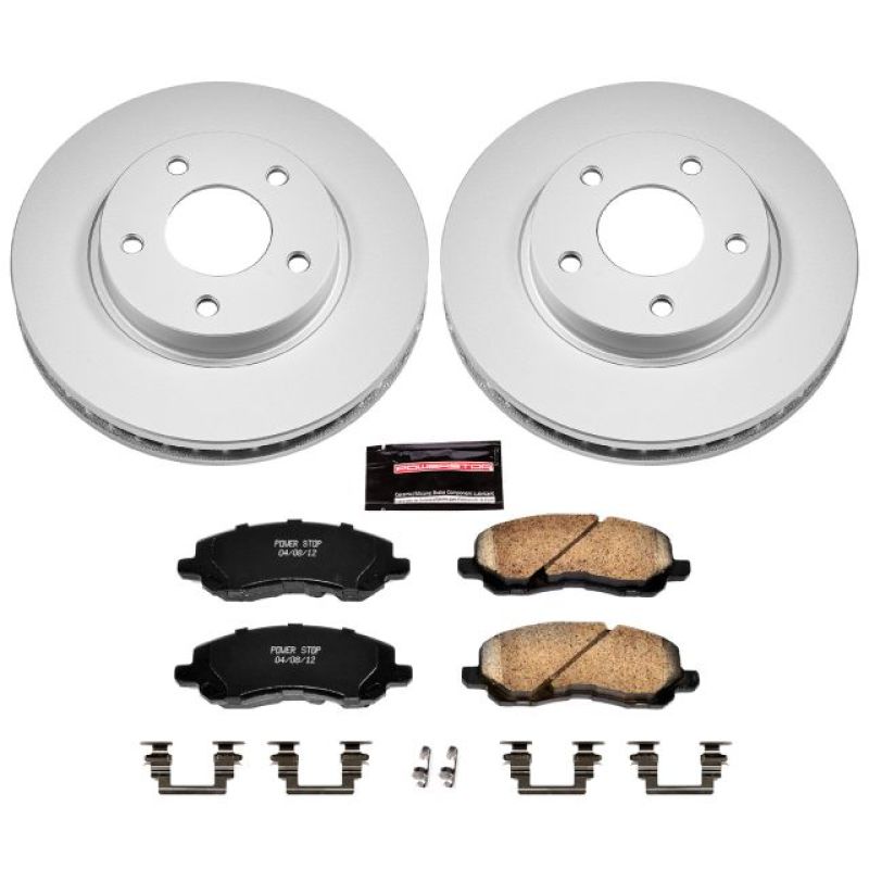 PowerStop Power Stop 07-12 Dodge Caliber Front Z17 Evolution Geomet Coated Brake Kit