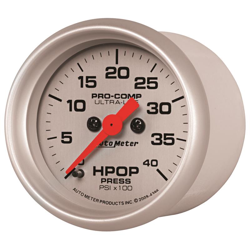 Autometer Ultra-Lite 2 1/16in Electrical 0-4000 PSI High Press Oil Pressure Gauge 94-07 Ford 7.3L