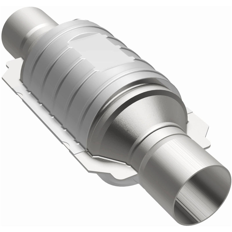 MagnaFlow Univ Cat Conv 2.5in Inlet/Outlet Ctr/Ctr Round 9in Body L x 5.125in W x 13in Overall L