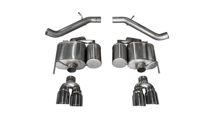 CORSA Performance Corsa 2016-2019 Cadillac ATS-V 3.6T 4in Black Sport Axle-Back Exhaust
