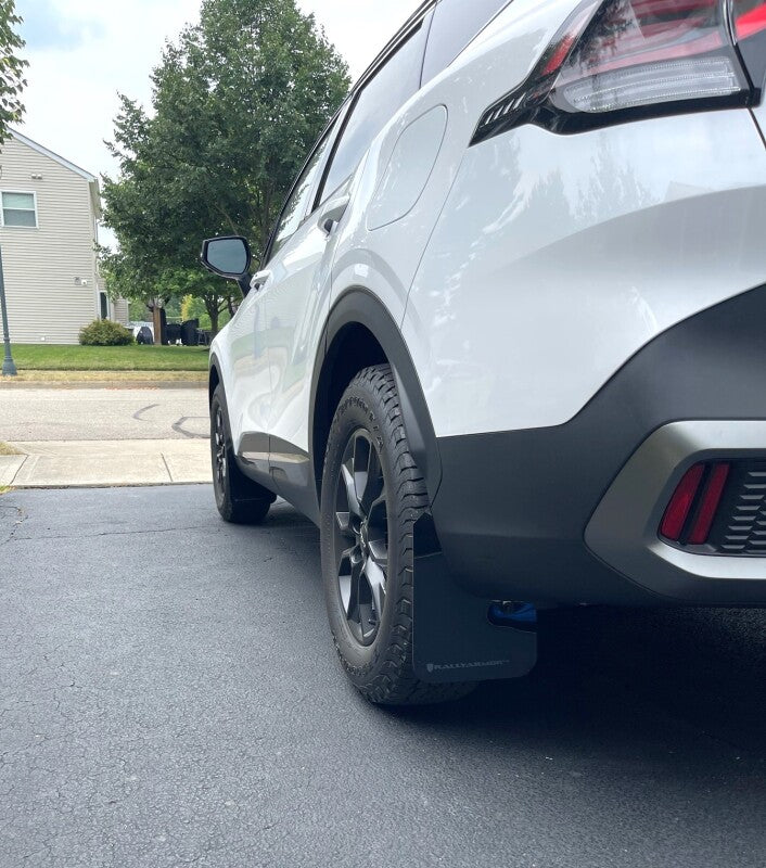 Rally Armor 23-26 Kia Sportage Black UR Mud Flap w/ Metallic Black Logo