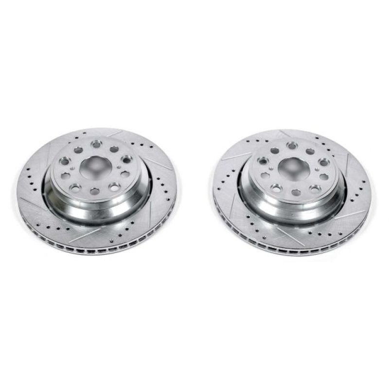 PowerStop Power Stop 07-17 Lexus LS460 Rear Evolution Drilled & Slotted Rotors - Pair