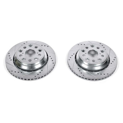 PowerStop Power Stop 07-17 Lexus LS460 Rear Evolution Drilled & Slotted Rotors - Pair