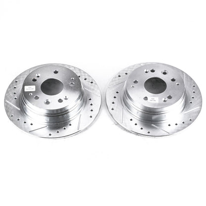 PowerStop Power Stop 01-03 Acura CL Rear Evolution Drilled & Slotted Rotors - Pair