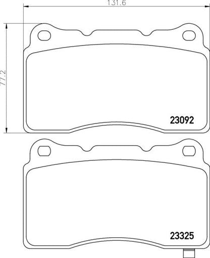 Mintex MDB2592 Brake Pad Set, disc brake