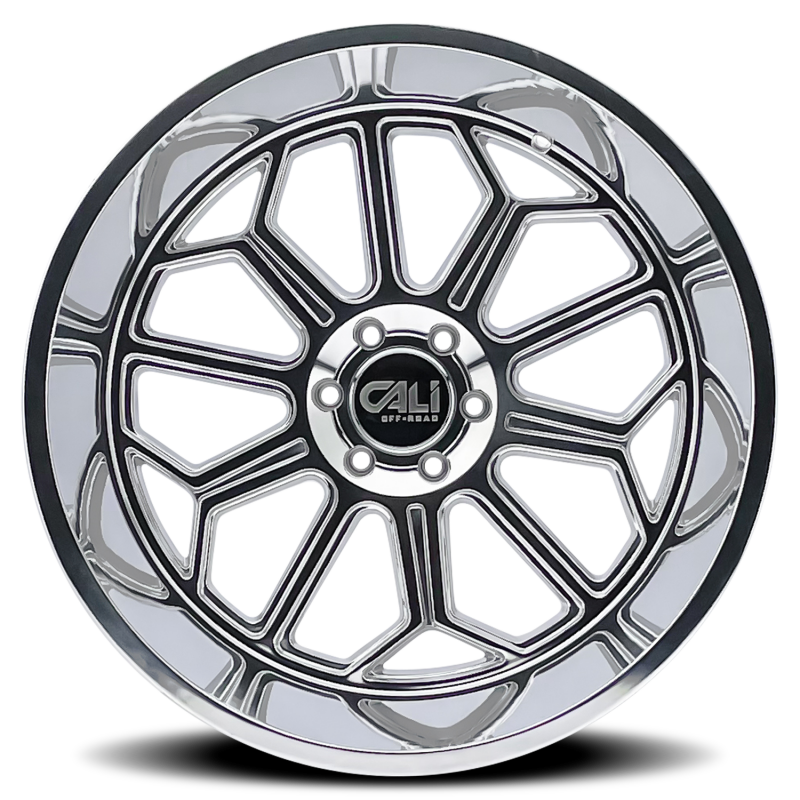 Cali Off-Road 9117 Auburn 20x10 / 6x135 BP / -25mm Offset / 87.1mm Hub Polished Wheel