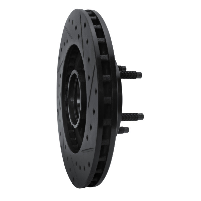 R1 Concepts R1 1995-1997 Ford Ranger (USA/Canada) Front Left Drilled & Slotted Black Brake Rotor