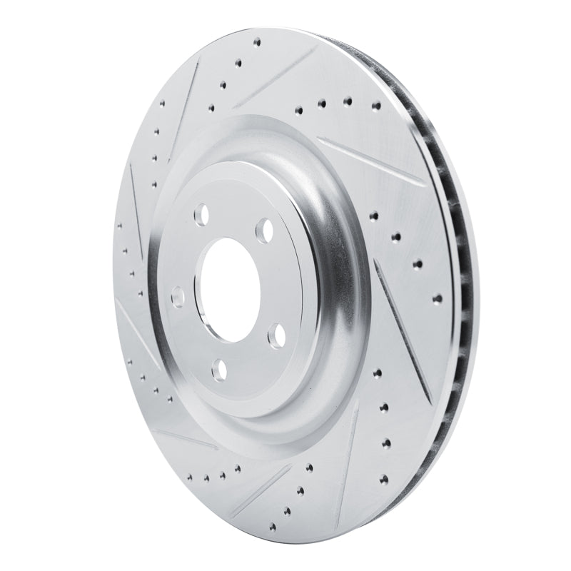 R1 Concepts R1 20-25 Ford Police Interceptor Utility Rear Left Drilled & Slotted Silver Brake Rotor