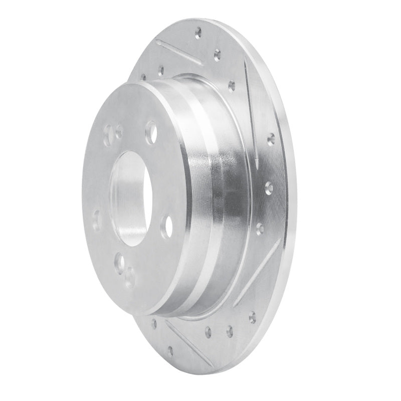 R1 Concepts R1 83-95 Mercedes-Benz 300CE Rear Right Drilled & Slotted Silver Brake Rotor