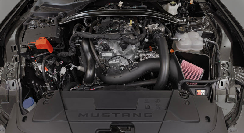 K&N Engineering K&N 2024 Ford Mustang Ecoboost L4-2.3L F/L Turbo AirCharger - Cold Air Intake System