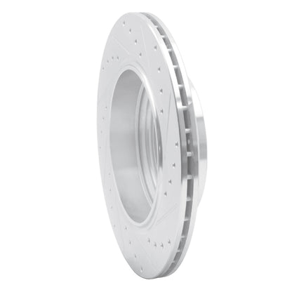 R1 Concepts R1 04-10 BMW 525i (Mexico) Rear Left Drilled & Slotted Silver Brake Rotor