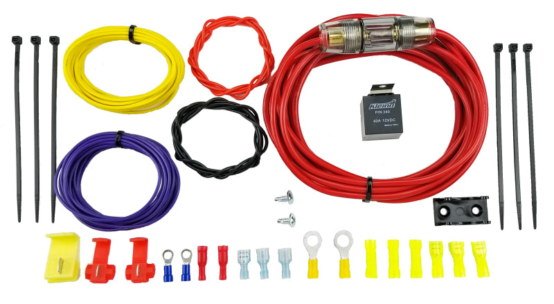 Kleinn Air Horns Kleinn 10 Gauge Compressor Wiring Kit/ 40A Relay/ 14.75 ft w/ AGU Fuse Holder