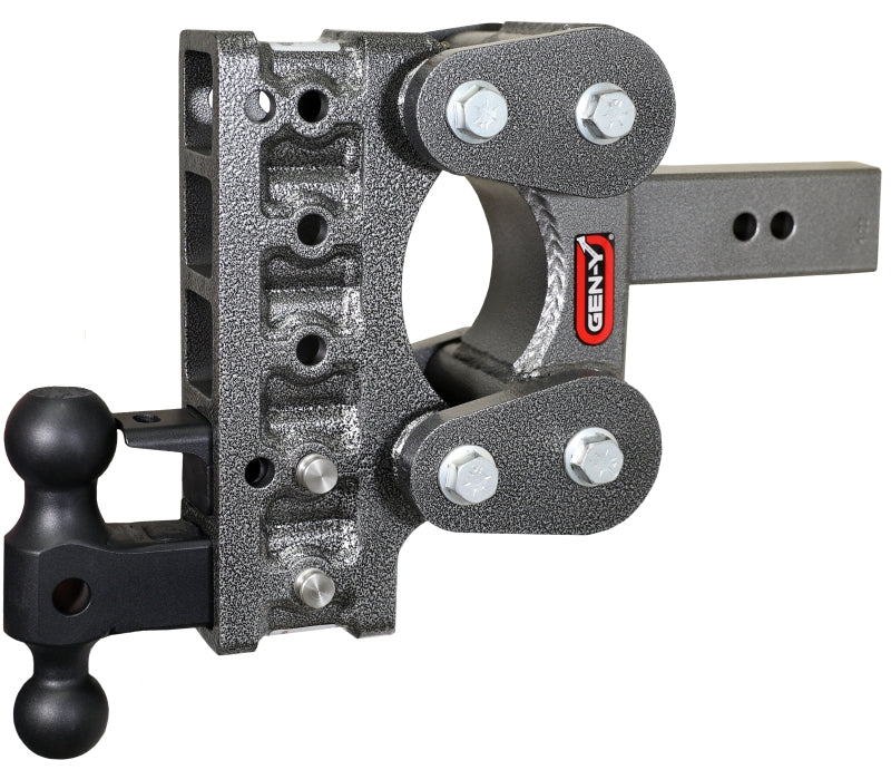 GEN-Y Hitch Gen-Y The Boss Torsion-Flex 2.5in Shank 7.5in Drop 10K Hitch w/GH-031 Dual-Ball/GH-032 Pintle Lock