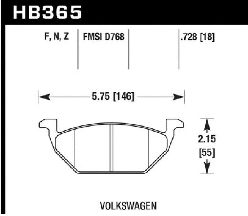 Hawk Performance Hawk HPS 5.0 Street Brake Pads - Front