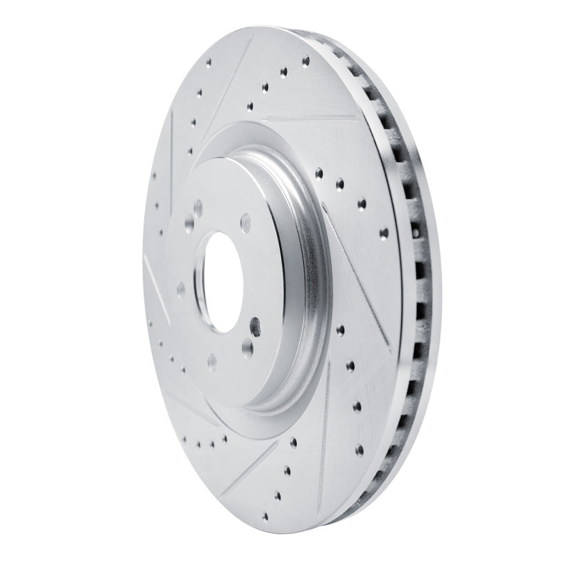 R1 Concepts R1 21-26 Hyundai SONATA Front Left Drilled & Slotted Silver Brake Rotor