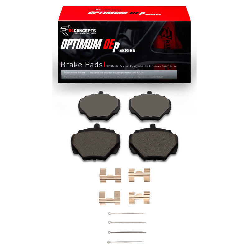 R1 Concepts R1 74-16 Land Rover Discovery Rear Optimum OE Pads & Hardware Kit