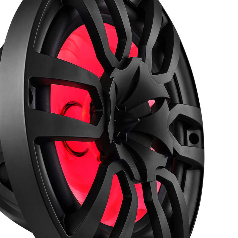 DS18 NXL Series Coaxial Marine Speaker w/ RGB Lights 10in 2-Way 200Watts RMS 4 ohm Black w/ Cover
