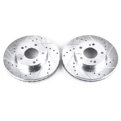 PowerStop Power Stop 93-97 Infiniti J30 Front Evolution Drilled & Slotted Rotors - Pair