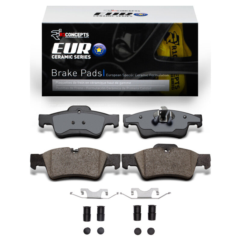 R1 Concepts R1 05-18 Mercedes-Benz G55 AMG Rear Euro Ceramic Pads & Hardware Kit