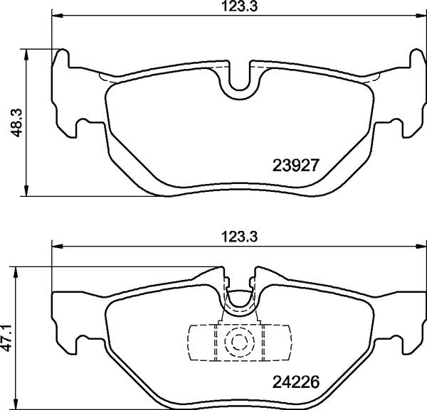 Mintex MDB2683 Brake Pad Set, disc brake