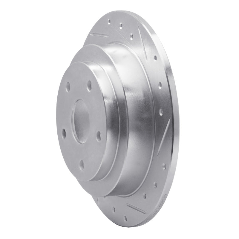 R1 Concepts R1 92-97 Subaru SVX Rear Right Drilled & Slotted Silver Brake Rotor