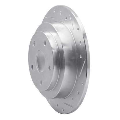 R1 Concepts R1 92-97 Subaru SVX Rear Right Drilled & Slotted Silver Brake Rotor