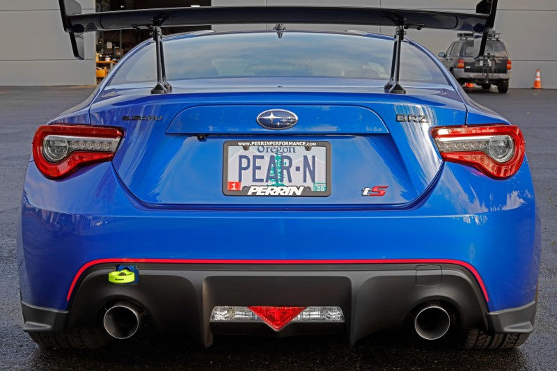 Perrin Performance PERRIN 13-25 Subaru BRZ / 13-20 Scion FRS & Toyota 86 / 22-25 GR86 Tow Hook Kit (Rear) - Neon Yellow