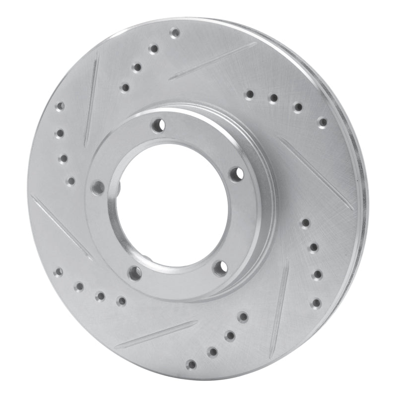 R1 Concepts R1 89-08 Toyota Hilux (Mexico) Front Left Drilled & Slotted Silver Brake Rotor