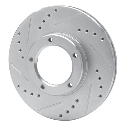 R1 Concepts R1 89-08 Toyota Hilux (Mexico) Front Left Drilled & Slotted Silver Brake Rotor