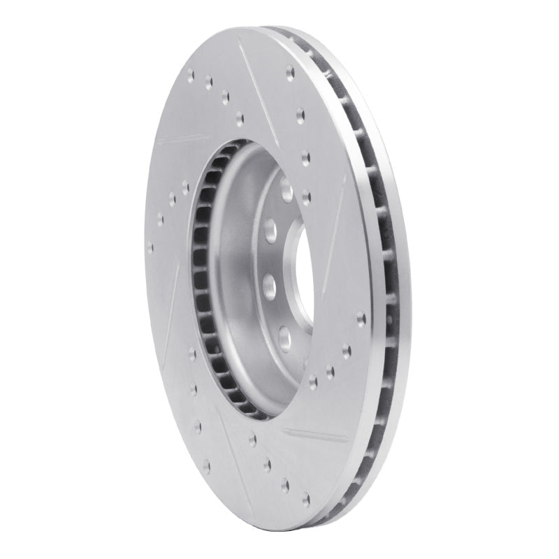 R1 Concepts R1 05-25 Audi A3 (Mexico) Front Left Drilled & Slotted Silver Brake Rotor