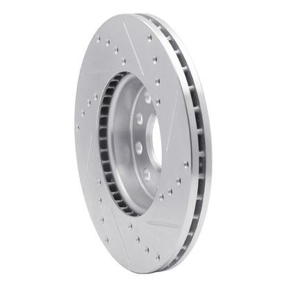R1 Concepts R1 05-25 Audi A3 (Mexico) Front Left Drilled & Slotted Silver Brake Rotor