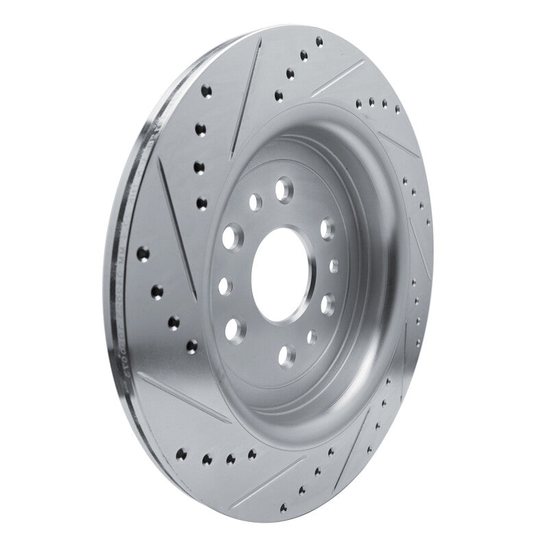 R1 Concepts R1 21-25 Jeep Grand Wagoneer Rear Right Drilled & Slotted Silver Brake Rotor