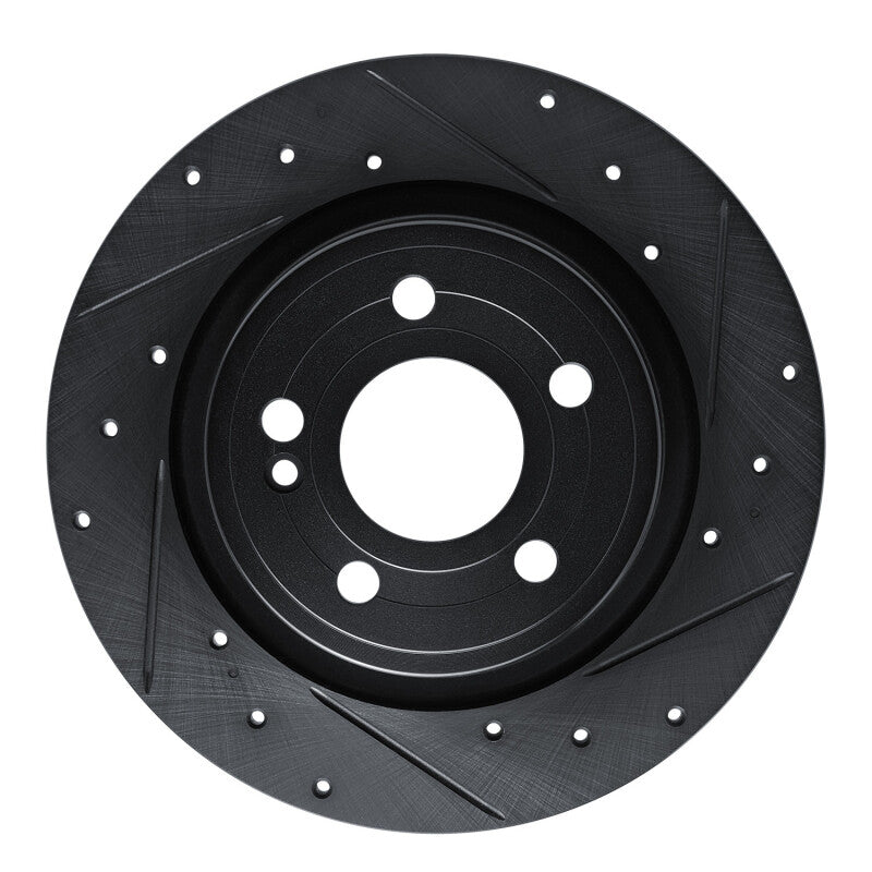R1 Concepts R1 19-26 Mercedes-Benz A200 (Mexico) Rear Right Drilled & Slotted Black Brake Rotor