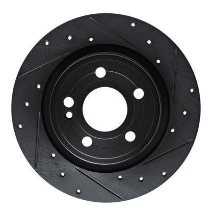 R1 Concepts R1 19-26 Mercedes-Benz A200 (Mexico) Rear Right Drilled & Slotted Black Brake Rotor