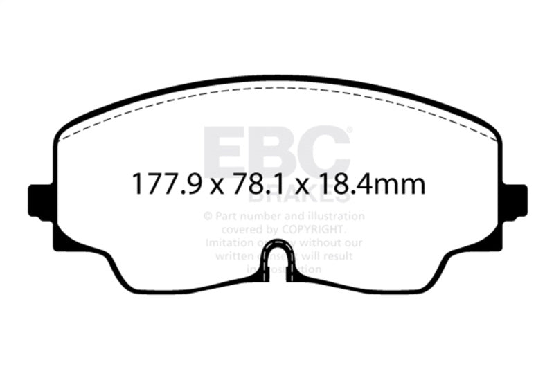 EBC 2022+ Audi S3 2.0T Redstuff Front Brake Pads