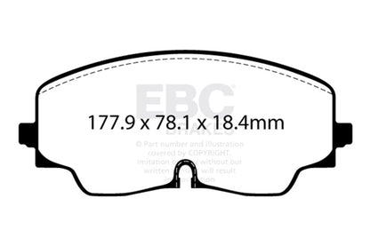 EBC 2022+ Audi S3 2.0T Redstuff Front Brake Pads